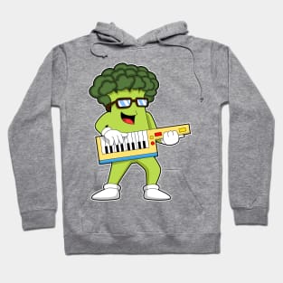 Vegan Broccoli at Music with Guitar Hoodie